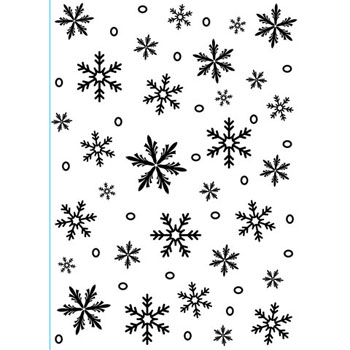 Embossing Folder Snowflake Background 5